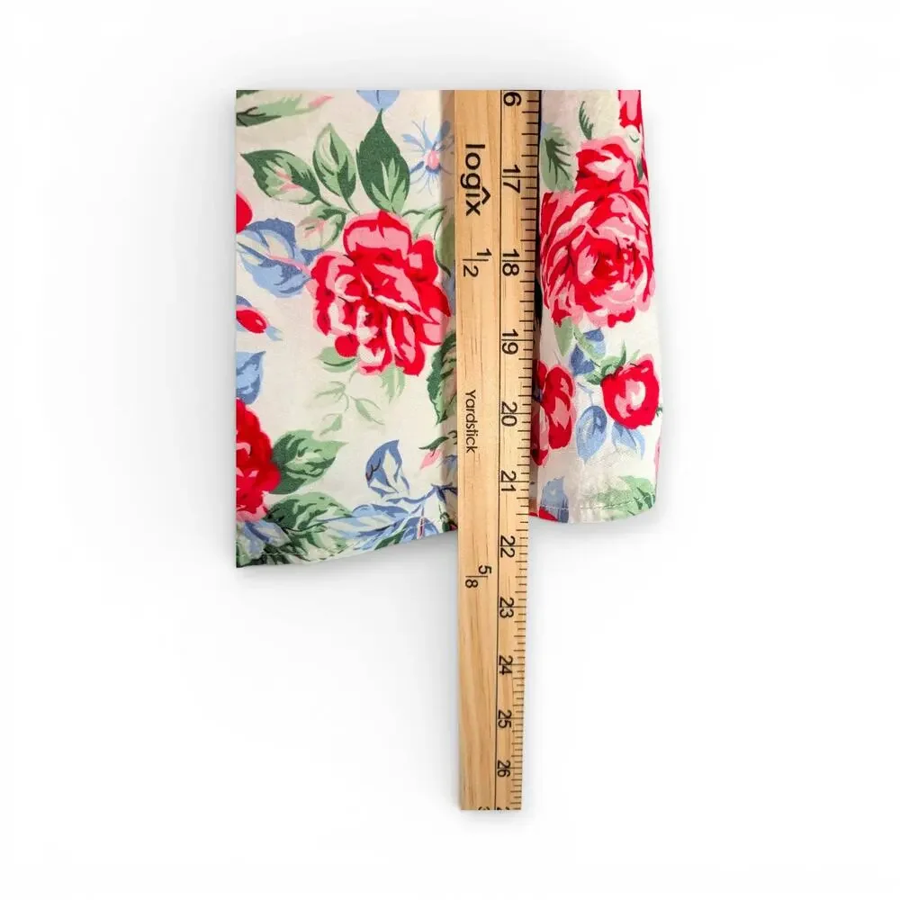 Hello Molly Floral Cottagecore Romper Size 8 Rose Print
